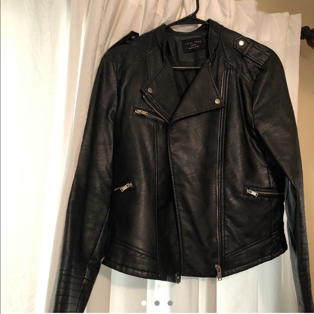 Faux Leather Jacket